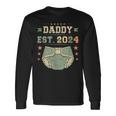Daddy Est 2024 年生パパ 新米パパ 初めてのパパ 若いパパ 長袖Tシャツ ギフトのアイデア