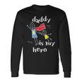 Daddy Is My Herouper Dad 手描き 長袖Tシャツ ギフトのアイデア