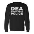 Dea 警察官 麻薬取締局 フロントサイド 長袖Tシャツ ギフトのアイデア