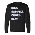 Dig&Sample&Chop&Beat シャツ Mpc ドラムサンプラー 音楽愛好家 長袖Tシャツ ギフトのアイデア