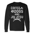 Divertidos Perros De Café Jiu Jitsu Y Artes Marciales Jiu Camiseta de manga larga Ideas de regalos