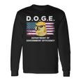 Doge 政府効率省 トランプ柴犬 長袖Tシャツ ギフトのアイデア
