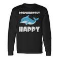Dolphinately Happy ドルフィンズ イルカ 哺乳類 海 Dolphin ドルフィン 長袖Tシャツ ギフトのアイデア