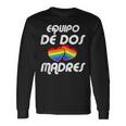 Dos Madres Lgbt-Q Orgullo Gay Mamá Aliada Corazón Arco Iris In Mangas Camiseta de manga larga Ideas de regalos