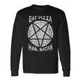 Eat Pizza Hailatan オカルト 反キリスト 悪魔的なサタニズム 長袖Tシャツ ギフトのアイデア