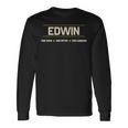 Edwin The Man The Myth The Legend 長袖Tシャツ ギフトのアイデア