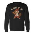 Elbows Up Eh Beaver ベースボール ファニーカナダデー 長袖Tシャツ ギフトのアイデア