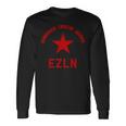 Ezln デモクラシア・リベルタード・ジャスティシア-サパティスタ、社会主義者 長袖Tシャツ ギフトのアイデア
