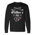 My First Father's Day First Time Daddy New Dad Matching Long Sleeve T-Shirt Gifts ideas