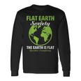Flat Earthociety Flat Earther Conspiracy Theory 長袖Tシャツ ギフトのアイデア