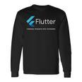 Flutter ウィジェットがアートになる場所 長袖Tシャツ ギフトのアイデア