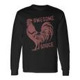 Pets Awesome Sauce With Picture Of Rooster Long Sleeve T-Shirt Gifts ideas