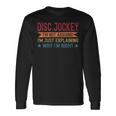 Profession Quote Disc Jockey 長袖Tシャツ ギフトのアイデア