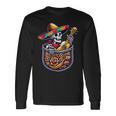 Skeleton Mariachi Guitar Pocket Cinco De Mayo Mexican Long Sleeve T-Shirt Gifts ideas