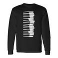 Wobbly ピアノキーボード – ピアニスト&ミュージシャンのグラフィック 長袖Tシャツ ギフトのアイデア