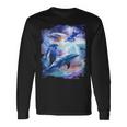 Galaxy Dolphin 宇宙のイルカ 長袖Tシャツ ギフトのアイデア