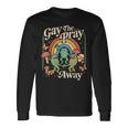 Gay The Pray Away レインボー 面白い ミーム カエル Lgbt プライド Lgbtq 長袖Tシャツ ギフトのアイデア