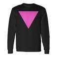 Gay Pride Upside Down Pink Triangle 長袖Tシャツ ギフトのアイデア