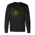 Golden Nautilus シェルtシャツ 海洋自然愛好家向け 長袖Tシャツ ギフトのアイデア