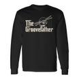 Groovefather ビンテージドラム ドラミング バンドドラマー 長袖Tシャツ ギフトのアイデア