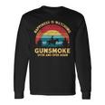 Happiness Is Watching Gunsmoke Over And Over Again Cowboys 長袖Tシャツ ギフトのアイデア