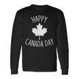Happy Canada Day クールデザイン カナダメープルレディース メンズ キッズ 長袖Tシャツ ギフトのアイデア