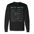 Hello World Includetdio Int Main 長袖Tシャツ ギフトのアイデア