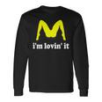 I'm Lovin' It ユーモラスな攻撃的なイヌエンド 長袖Tシャツ ギフトのアイデア