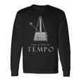 In Tempo Music Metronome テンポで-音楽-メトロノーム-指揮者-ミュージシャン 長袖Tシャツ ギフトのアイデア