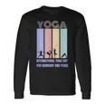 International Yoga Day For Harmony And Peace 長袖Tシャツ ギフトのアイデア