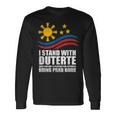 Itand With Duterte フィリピン フィリピン 強い 帰省 長袖Tシャツ ギフトのアイデア