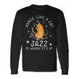 Jazz Dance Cat Jazz 長袖Tシャツ ギフトのアイデア