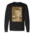 Jfk ジョン・F・ケネディ・トーンポスター 長袖Tシャツ ギフトのアイデア