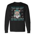 Kaffee Redet Nicht Kaffee Jammert Nicht Cat 諺 長袖Tシャツ ギフトのアイデア