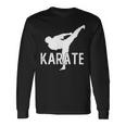 Karate Kick 空手キック松濤館、剛柔和道上地糸東極真流 長袖Tシャツ ギフトのアイデア