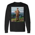 Kim Jong Il Kim Jong Un Humour North Korea 長袖Tシャツ ギフトのアイデア