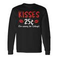 Kisses 25 Imave For College バレンタインデー デザイナー 長袖Tシャツ ギフトのアイデア