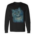 L Wain作 青い猫 長袖Tシャツ ギフトのアイデア