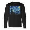 La Noche Estrellada Deincentan Gogh 1889 Pintura Famosa Camiseta de manga larga Ideas de regalos