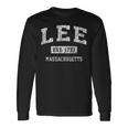 Lee Massachusetts Ma ビンテージ スポーツ 確立されたデザイン 長袖Tシャツ ギフトのアイデア