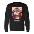 The Legend Teddy Bear Basketballlam Dunk Cool Basketball 長袖Tシャツ ギフトのアイデア