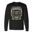 Legend Were Born In 1964 60歳の誕生日プレゼント 男性用 10月 長袖Tシャツ ギフトのアイデア