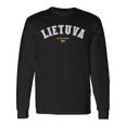 Lietuva リトアニア リトアニア 国旗 愛国的 長袖Tシャツ ギフトのアイデア