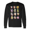 Lindo Conjunto De 12 Animales Chinosigno Del Zodiaco Feliz Año Nuevo Lunar Cuello Camiseta de manga larga Ideas de regalos