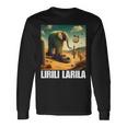 Lirili Larila イタリアのブレインロットミーム 長袖Tシャツ ギフトのアイデア