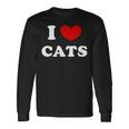 I Love Cats I Heart Cats 長袖Tシャツ ギフトのアイデア