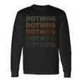 Love Heart Nothing グランジ ビンテージスタイル ブラック Nothing 長袖Tシャツ ギフトのアイデア