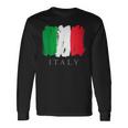 I Love Italy 、クールでキュートなイタリア国旗グラフィックデザイン 長袖Tシャツ ギフトのアイデア