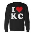 I Love Kc Initials I Heart KC First Last Name K C 長袖Tシャツ ギフトのアイデア