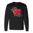 I Love Miami Miami Love Heart & Roses Illustration Graphic 長袖Tシャツ ギフトのアイデア